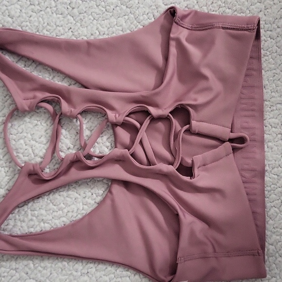 PINK Victoria's Secret Purple Sports Bra Racerback - Picture 3 of 3